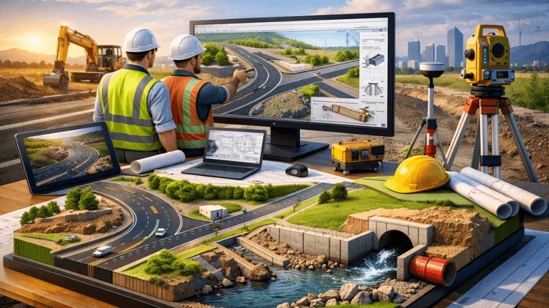 How Civil Drafting Services Improve Accuracy in Road, Drainage & Site Projects